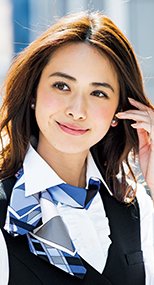 事務服 スカーフ 都会的なパターンが魅力の正統派 369136