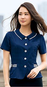 S-50550 50551 SELERY(セロリー) 夏向けUVカット加工!高機能ニットのオーバーブラウス チェック 99-S50550