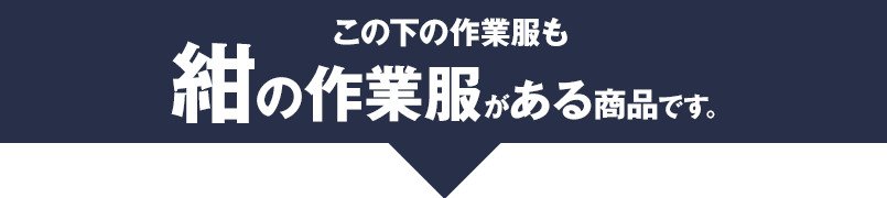 この下の作業服も紺の作業服がある商品です。