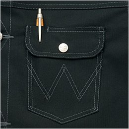 左胸 ペン差しポケット