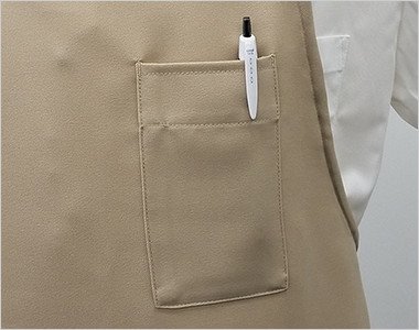 左胸 ペン差しポケット付き
