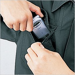 右胸 携帯電話収納ポケット