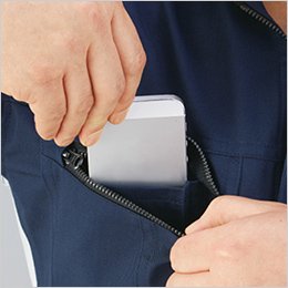 右胸 携帯電話収納ポケット