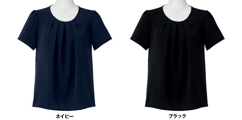RB4547 BONMAX/リサールフロントタック半袖ブラウス 色展開