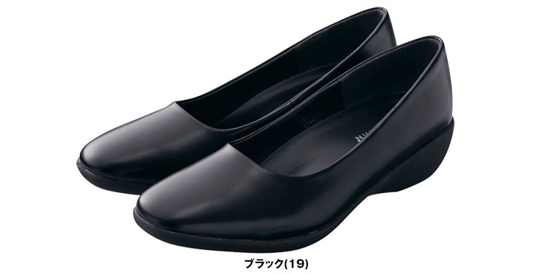 F2123 自重堂WHISEL 足が疲れにくい 3cmヒールパンプス 色展開