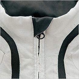 AZ10301 アイトス タルテックス フードインジャケット(薄地素材)(男女兼用) アゴにファスナーが当たるのを防止してノドを守るチンガード
