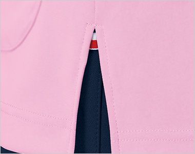 UZL3042 ルコック チュニック(女性用) スリットの間にちらっとのぞくトリコロール