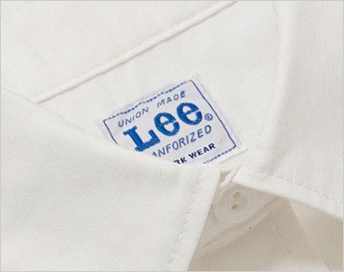 LCS46005 Lee シャンブレーシャツ/半袖(男性用) Leeワークウェアオリジナルネームタグ付き