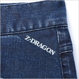 自重堂Z-DRAGON 71602 ストレッチデニムノータックカーゴパンツ ロゴプリント