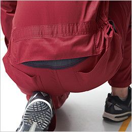ジーベック 34011 T/Cツイル 楽脱ファスナーつなぎ 続服(男女兼用) 腰パワーネット