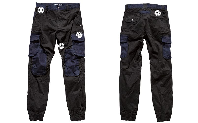 RP6907 ROCKY ジョガーカーゴパンツ コンビネーション(男女兼用) 商品詳細・こだわりPOINT