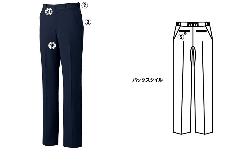 MZ-0088 ミズノ(mizuno) ストレッチパンツ(男性用)ストレートシルエット アジャスター仕様 股下マチ 商品詳細・こだわりPOINT